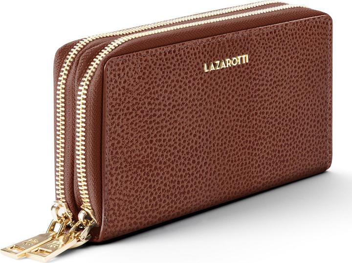 Actual product image Lazarotti Bologna Leather wallet RFID protection leather 20 cm
