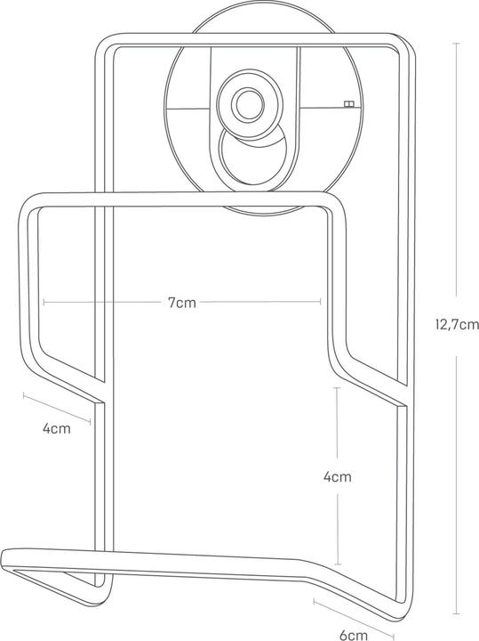 Image du produit Yamazaki Porte-éponge double avec ventouse TOWER