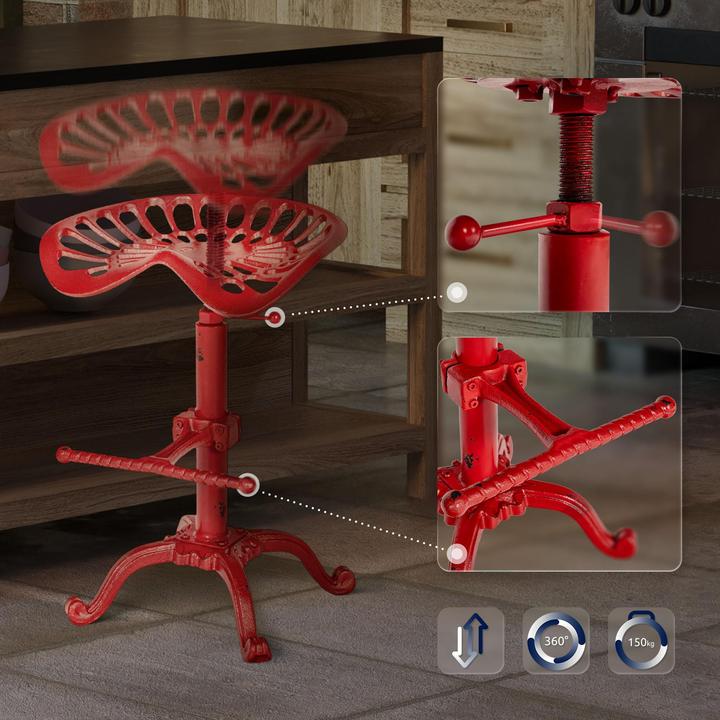 Produktbild Swisshandel24 Barhocker Butch, rot