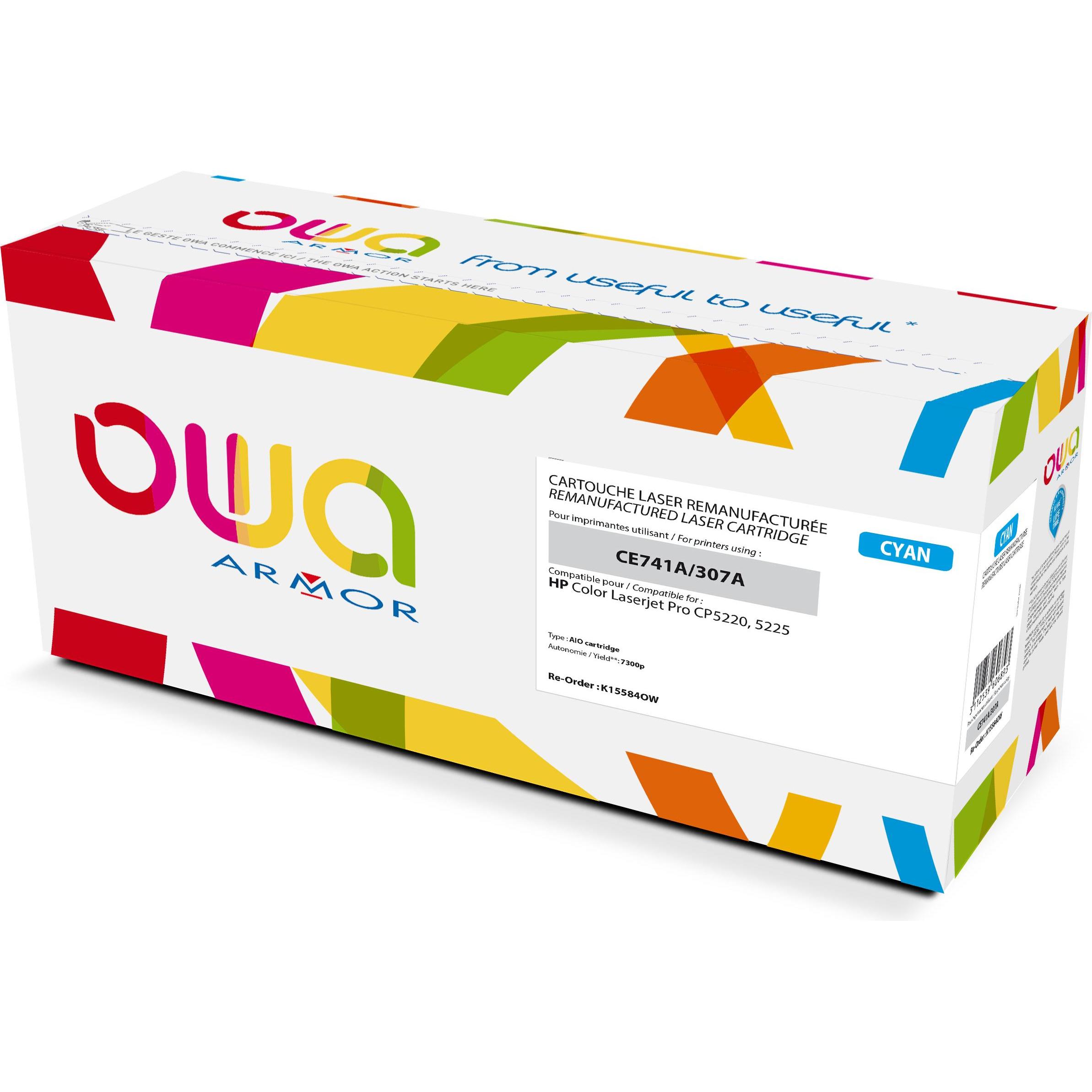 Thumbnail - Armor OWA, Toner, OWA - Cyan - kompatibel - wiederaufbereitet - Tonerpatrone (Alternative zu: HP C (C)