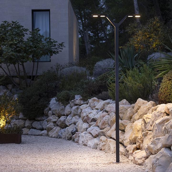 Produktbild Les Jardins Solar-Strassenleuchte aus Corten-Aluminium Envergure TINK561 (300 lm, IP55)