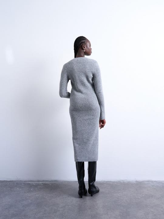 Produktbild Spokey Normal geschnitten V-Ausschnitt Langes Kleid Strickkleid (L)