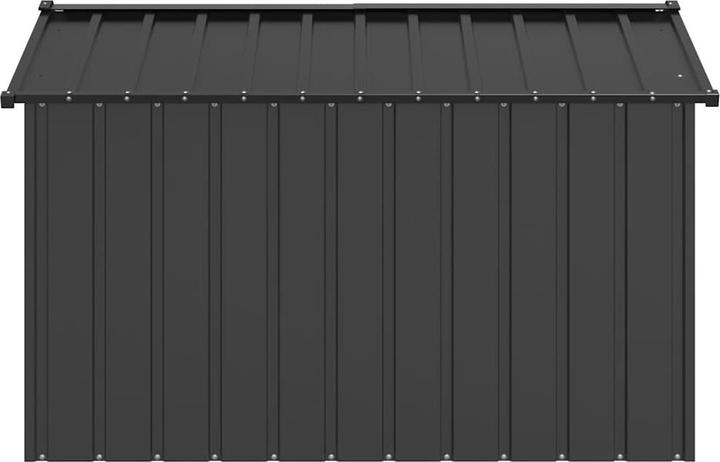 Actual product image vidaXL Dog kennel with roof 113x153x101 cm Galvanised steel (Dog house)