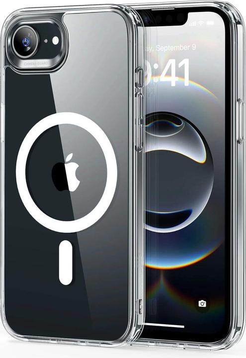 Actual product image ESR Classic Hybrid Halolock MagSafe iPhone 16e Case - Clear (Apple iPhone 16e, Apple iPhone 17e)