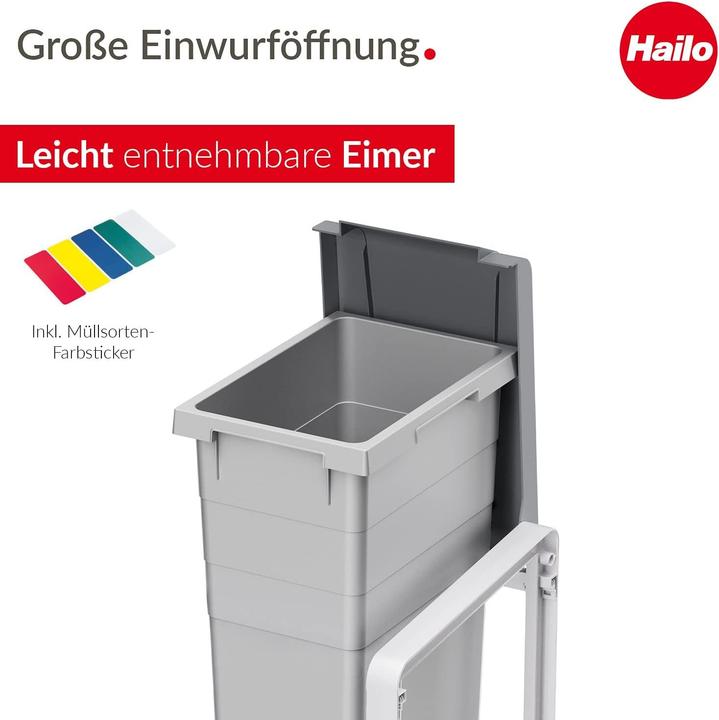 Produktbild Hailo ProfiLine Öko XL (Erweiterungseinheit), Flexibles Mülltrennsystem, 38 ltr (38 l)