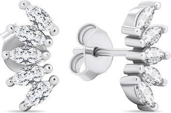 Produktbild Brilio Silver - Unmissable silver earrings with clear zircons EA596W