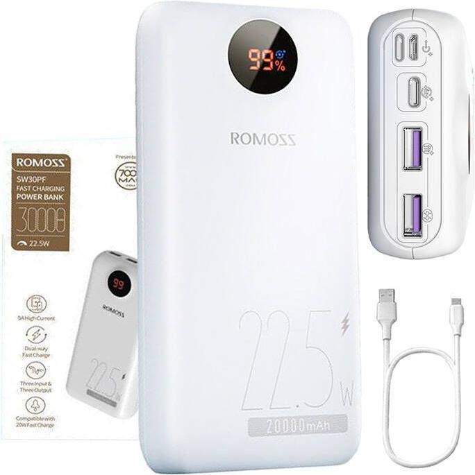 Actual product image Romoss PSW30PF (30000 mAh, 22.50 W, 111 Wh)