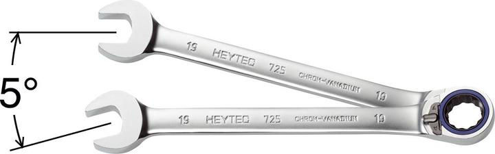 Actual product image HEYTEC Ratchet combination wrench, reversible, 24Mm (24 mm)