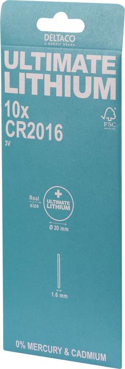Immagine prodotto Deltaco ULTB-CR2016-10P (1 pz., CR2016)