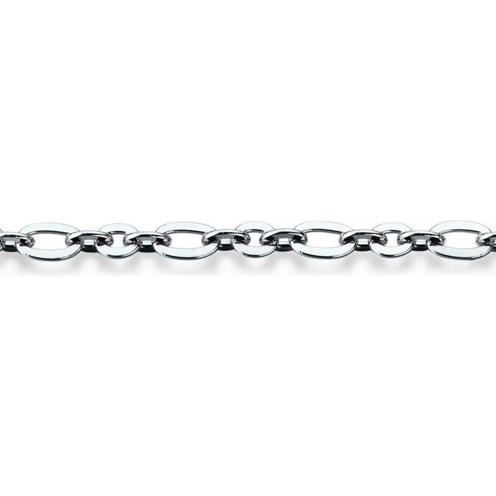 Xen, Halsschmuck, Anker-Kette 3,3 mm poliert - Länge zur Wahl, (Edelstahl poliert, 38 cm)
