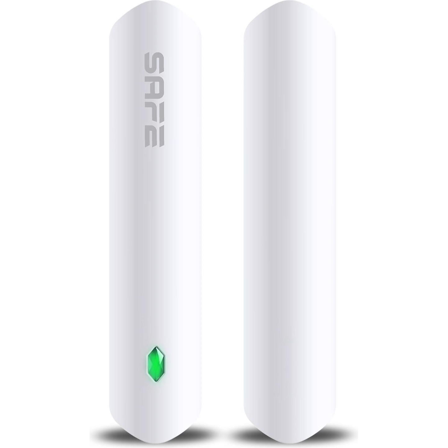 SafeHome, Protezione antifurto + sistema di allarme, SAFE Türschutz weiss / Kabelloser magnetischer Öffnungsmelder zur Sicherung von Fenstern und Türe