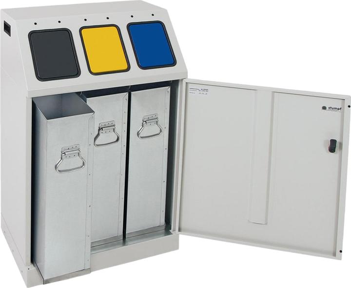 Actual product image kaiserkraft Recyclable material collector, steel (90 l)