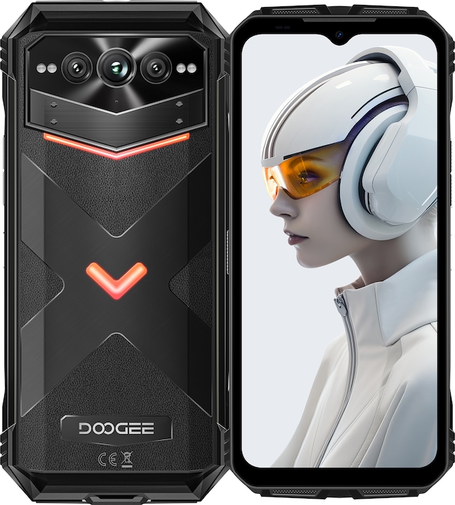 Produktbild Doogee V Max Plus (5G - NFC - 6.58" - 512 GB, 16 GB RAM) Schwarz (512 GB, Obsidian Black, 6.58", Dual SIM, 200 Mpx, 5G)