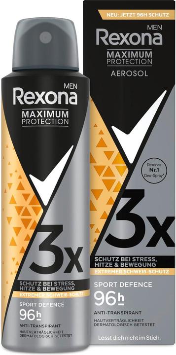 Actual product image Rexona Deodorant Spray Maximum Protection Sport Defence 150 ml (Spray, 150 ml)
