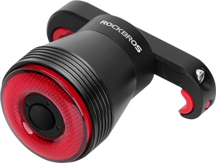 Rockbros Q5 fietsachterlicht met intelligent stopsysteem - zwart (60 lm)