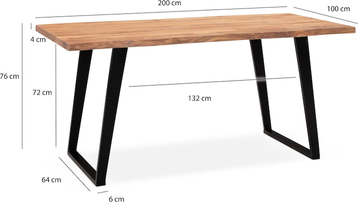 Produktbild Wohnling 200x100x76 (200 x 100 x 76 cm)