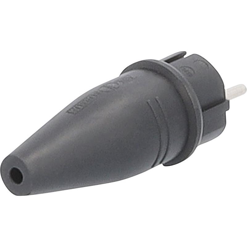 Thumbnail - As - Schwabe, Netzstecker + Netzkupplung, Gummistecker (CEE 7/7)