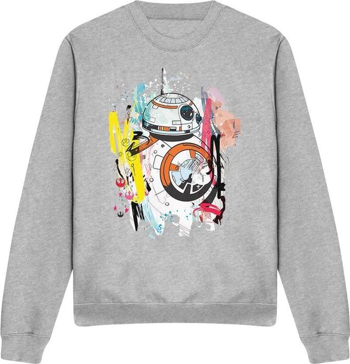 Actual product image Star Wars Unisex Adult BB-8 Abstract Sweatshirt (S)