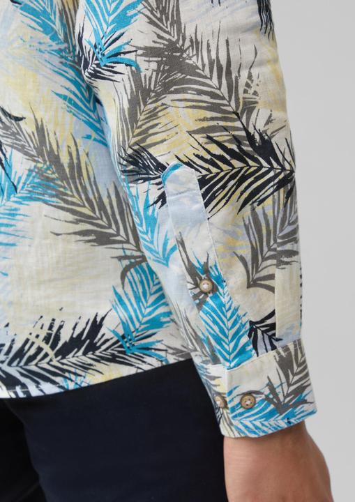 Actual product image S.Oliver Hemd Regular Fit: Leinenhemd mit All-over-Print (L)