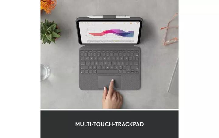 Immagine prodotto Logitech Combo Touch Per Ipad (10a Generazione) (CH, iPad 2022 (10a generazione), iPad 11)