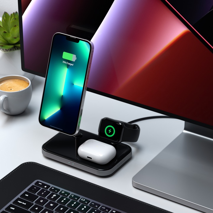 Actual product image Satechi 3-in-1 Magnetic Wireless Charging Stand (7.50 W)