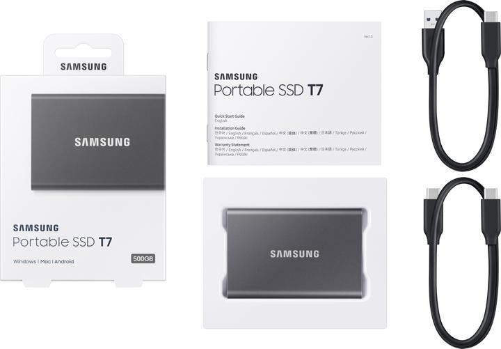 Produktbild Samsung Portable T7 Titan Grey (0.50 TB)