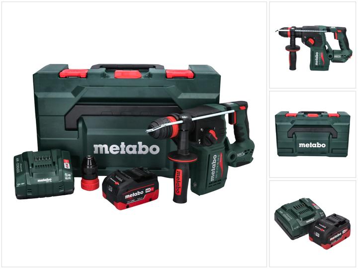 Immagine prodotto Metabo KH 18 LTX BL 24 Q Batteria combinata martello 18 V 2,2 J + 1x batteria 5,5 Ah + caricatore + metaBOX (Batteria ricaricabile)