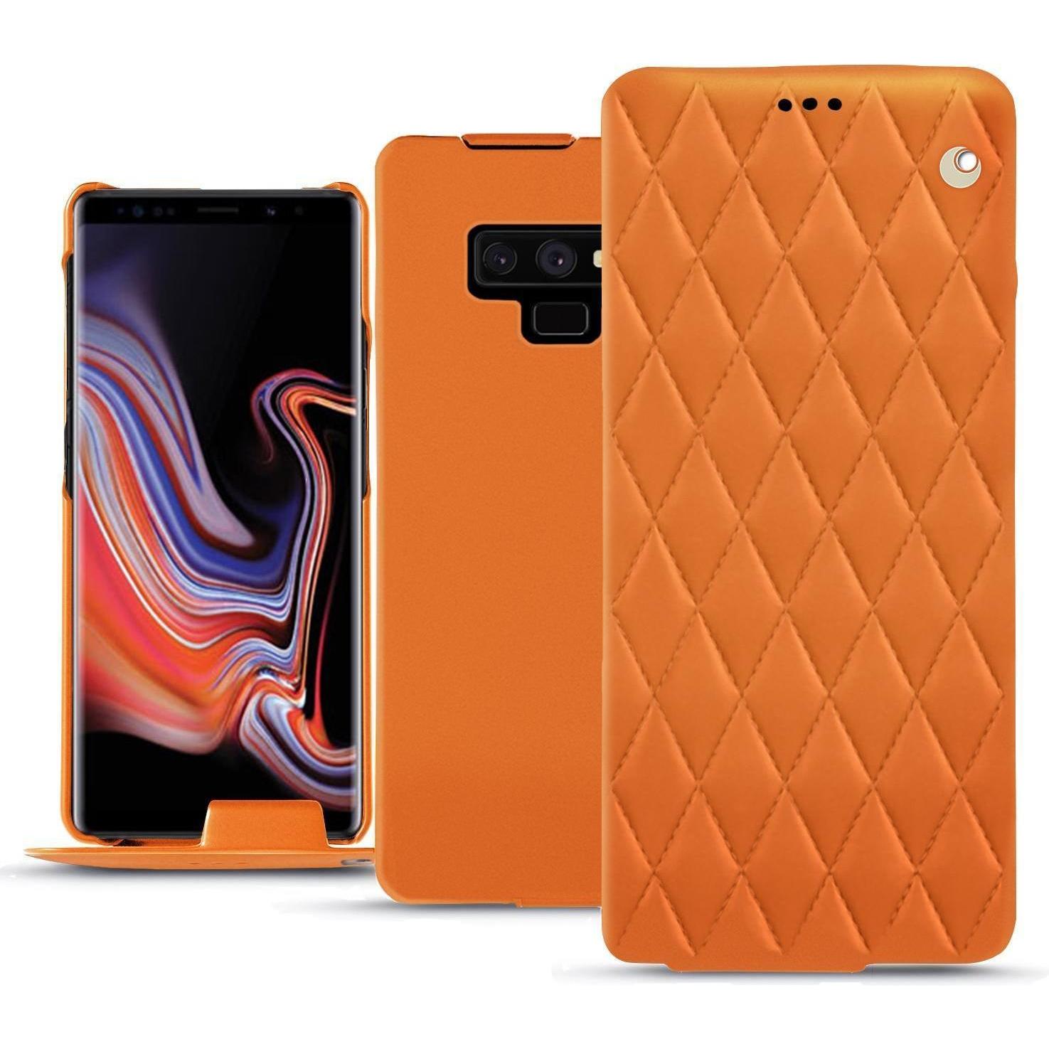 Thumbnail - Noreve Lederschutzhülle vertikal (Samsung Galaxy Note 9), Smartphone Hülle, Orange