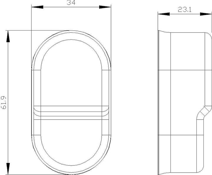 Actual product image Siemens Protective cap transp rectangular 3SU1900-0DH70-0AA0