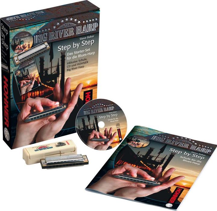 Actual product image Hohner Step by Step / Blues Lern-Pack (Deutsch) (Harmonica, Diatonic)