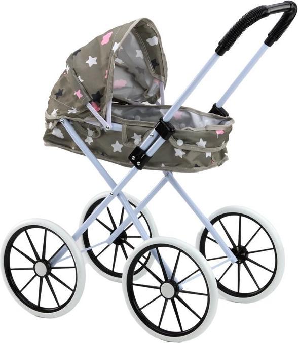 Lean Toys Leantoys Puppenwagen grosse Rder grau 60cm - Galaxus