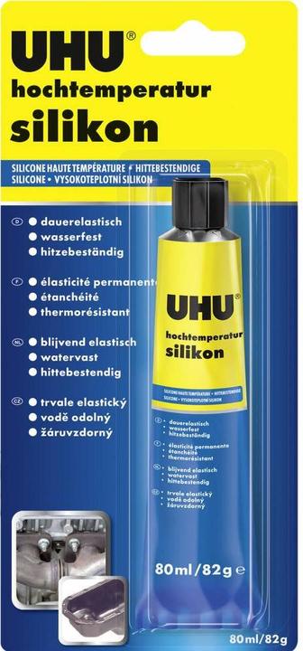 Actual product image UHU High-temperature silicone (0.08 kg, Black, 80 ml)
