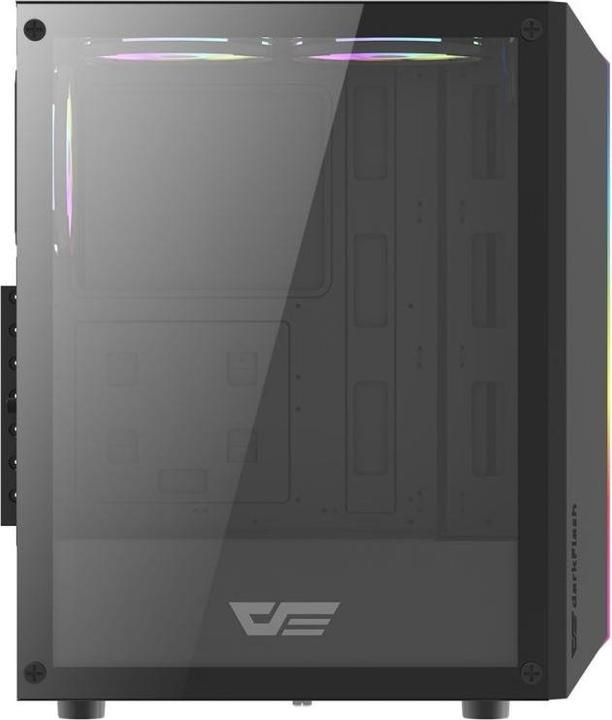 Image du produit Darkflash Tech DK151 boîtier d'ordinateur LED avec 3 ventilateurs (noir) (ATX, ITX, mATX)