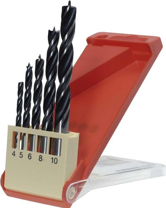 Productafbeelding kwb Houtboren set 5 stuks. (4 mm, 5 mm, 6 mm, 8 mm, 10 mm)