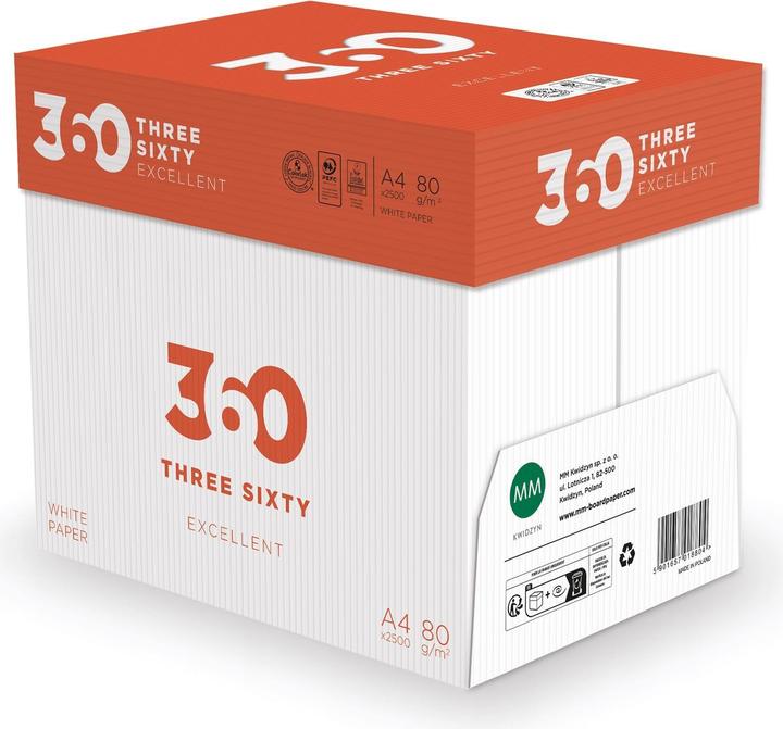 360 Everyday Copy paper Excellent A4, high white, 80 g/m², 1 pallet (80 g/m², A4)