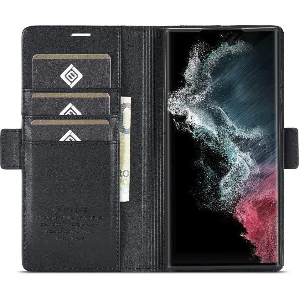 Thumbnail - LC.Imeeke Flip Case Business (Samsung Galaxy S24 Ultra), Smartphone Hülle, Schwarz