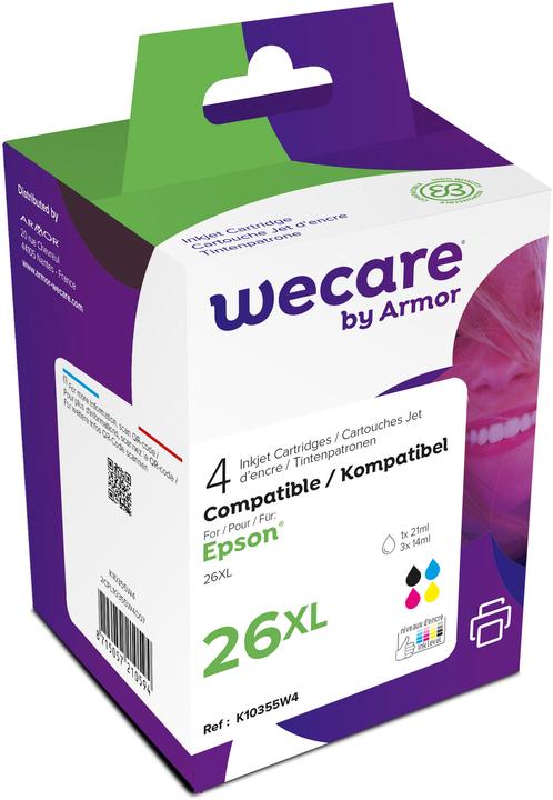 Produktbild Wecare Multipack XL new built CMYBK T263640 zu Epson XP 700/800 21/3x14ml (BK, C, M, Y)