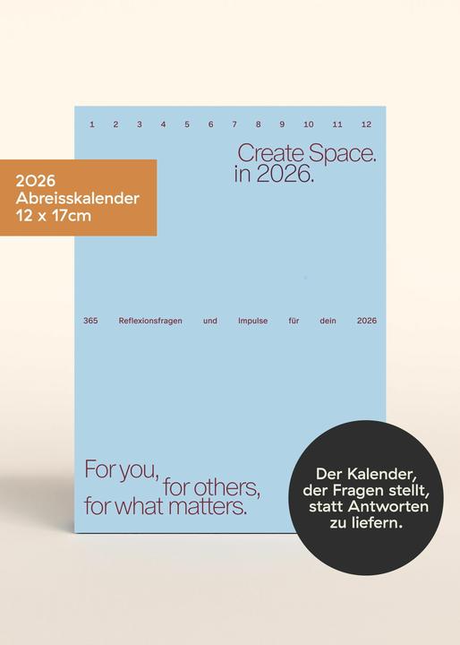 Produktbild Familiar Faces Create Space in 2026