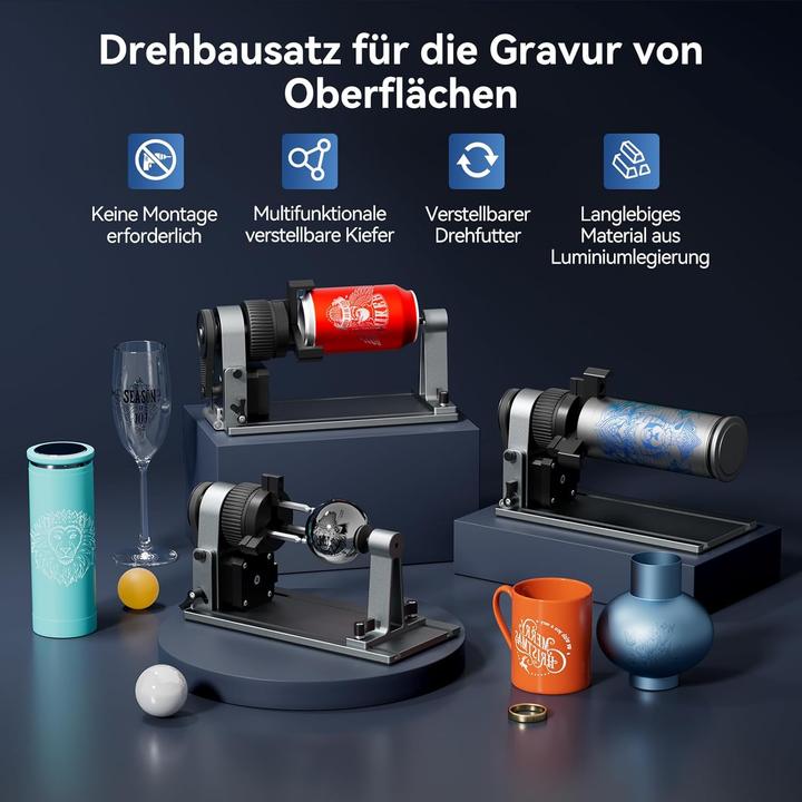 Image du produit Woxcker Laser-Rotationswalze für Gravurmaschinen