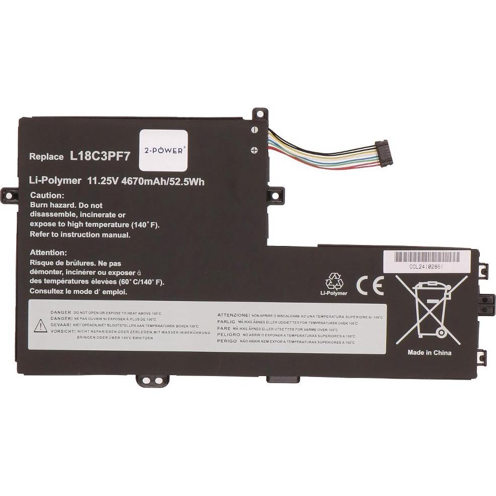 2-Power Main Battery Pack 11.25V 4670mAh (4670 mAh), Batteria per notebook