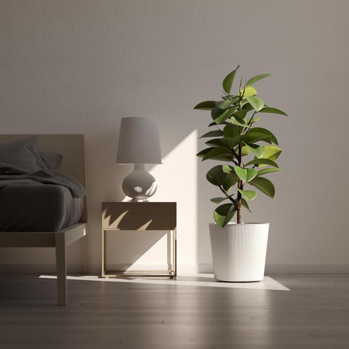 Produktbild Euro3plast Blumentopf Fyre Ø 40 cm weiss Greener, mit Rollen