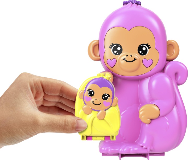 Image du produit Polly Pocket Set de jeu maman singe et bébé