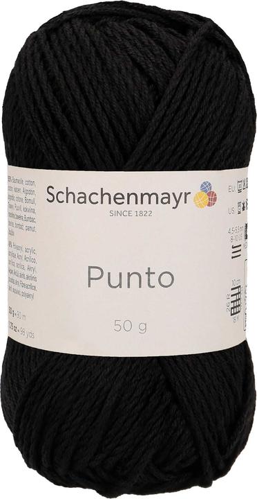 Actual product image Wool Punto Black (90 m)