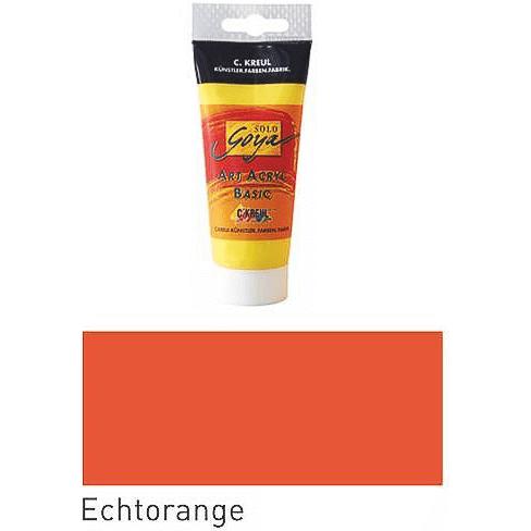 Kreul, Künstlerfarbe + Bastelfarbe, Basic Acryl 100ml (Echtorange, 100 ml)