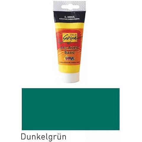 Kreul, Künstlerfarbe + Bastelfarbe, Basic Acryl 100ml (Dunkelgrün, 100 ml)