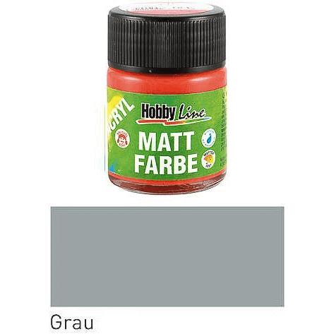 Kreul, Künstlerfarbe + Bastelfarbe, Acryl Mattfarbe Grau 50ml (Grau, 50 ml)