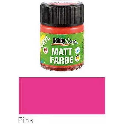 Kreul, Künstlerfarbe + Bastelfarbe, Acryl Mattfarbe Pink 50ml (Pink, 50 ml)