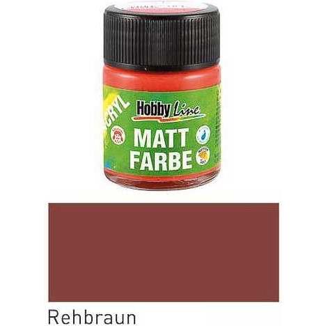 Kreul, Künstlerfarbe + Bastelfarbe, Acryl Mattfarbe Rehbraun 50ml (Rehbraun, 50 ml)