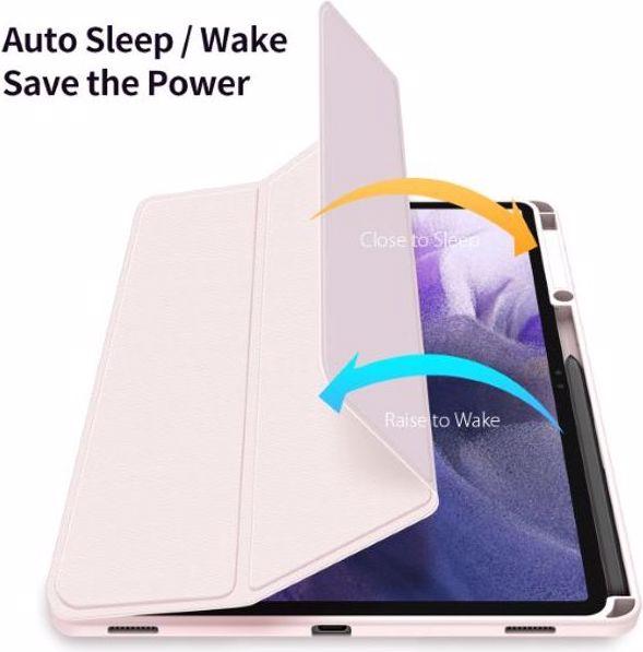 Productafbeelding Dux Ducis Toby Serie Leren Boekomslag Hoesje (Galaxy Tab S8+, Galaxy Tab S7+, Galaxy Tab S7 FE)