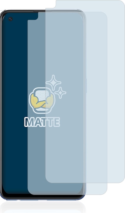 Actual product image BROTECT Anti-glare screen protector matt (2 Piece, Oppo A74)
